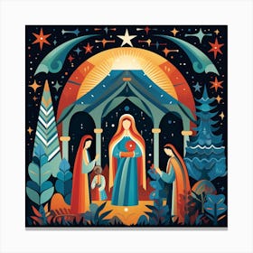 Nativity Canvas Print