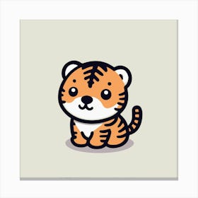 Cute Tiger 2 Canvas Print