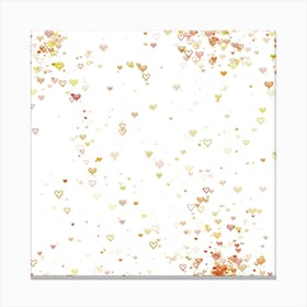 Heart Confetti Canvas Print