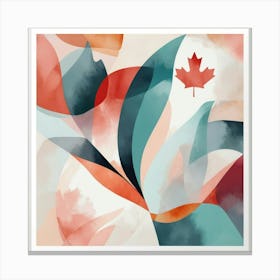 Abstract Travel Collection Canada Art Print 0 Canvas Print