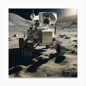 Rover On The Moon 1 Canvas Print