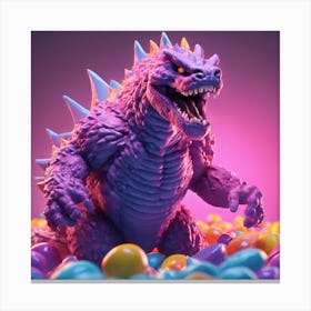 Godzilla 3 Canvas Print