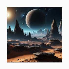 Alien Landscape 1 Canvas Print