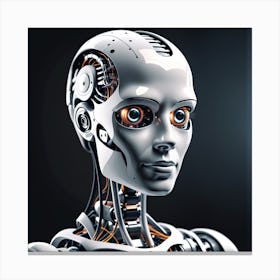 Portrait Of A Robot 39 Canvas Print