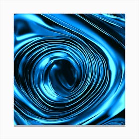 Anodized Blue Aluminium In The Blender Canvas Print