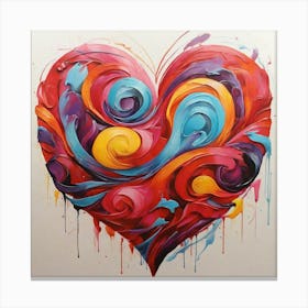 Heart Painting Canvas Print