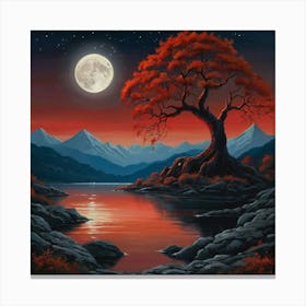 Default The Ethereal Beauty Of A Mystical Landscape Under The 1 Canvas Print