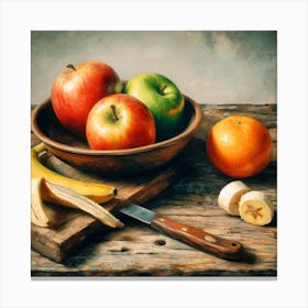 Apples And Oranges Canvas Print