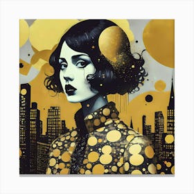 Golden Girl Big City Poster 1 Canvas Print