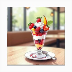 Fruit Sundae Canvas Print