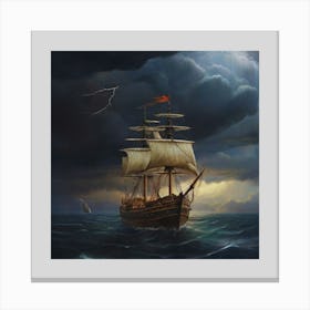 Stormy Seas.5 Canvas Print