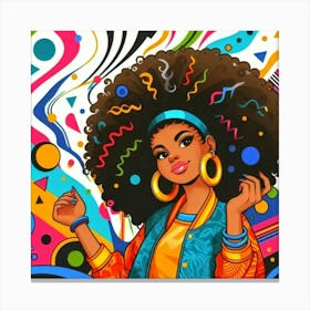 Afro Girl 8 Stampe su tela