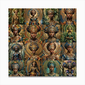 African Queens Canvas Print