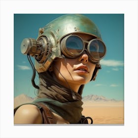 Richardvachtenberg 8000 Years Woman Facewith A Cosmonaut Helmet 768f8442 A8d0 4cb6 913d B2bf3c35d8dc Canvas Print