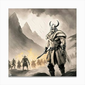 Viking warrior Canvas Print