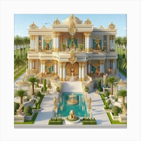 Egyptian Palace 1 Canvas Print