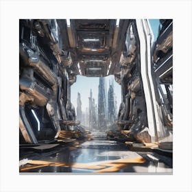 Futuristic City 326 Canvas Print