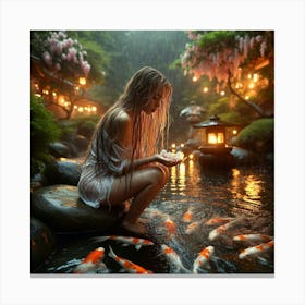 Koi Pond 2 Canvas Print