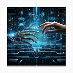 Robots And Artificial Intelligence Canvas Print