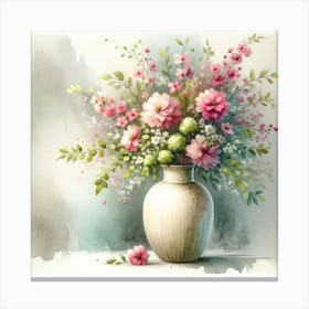 Flowers In A Vase Canvas Print