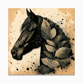 Creative Horse Beauty Illustration Nr 172 Canvas Print