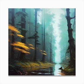 Forest In Autumn 5 Canvas Print