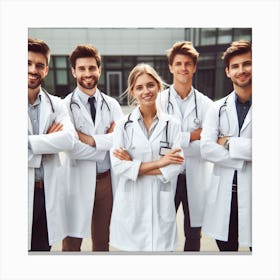 Group Of Doctors Canvas Print