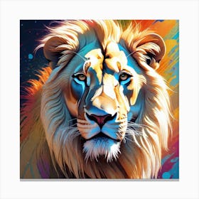 Lion Painting 91 Canvas Print