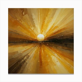 Golden Sun Canvas Print