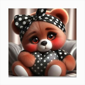 Cute Teddy Bear 4 Canvas Print