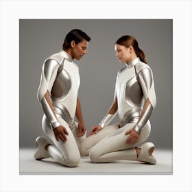 Futuristic Couple 51 Canvas Print