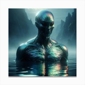 Alien In The Water Canvas Print