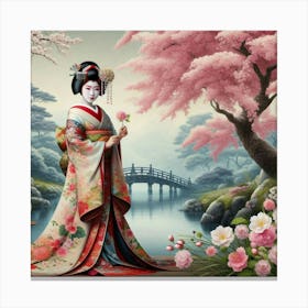 Geisha 220 Canvas Print