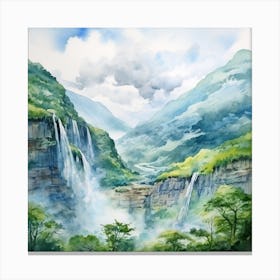 Water Falls Canvas Print