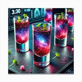 A Futuristic Dish Called Galactic Borscht Shots, S Canvas Print