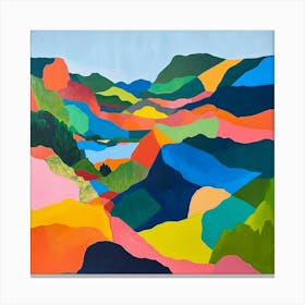 Colourful Abstract Runion National Park France 2 Canvas Print