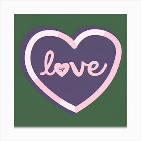 Love Heart Canvas Print