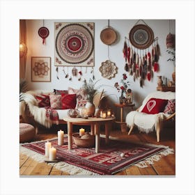 Bohemian Living Room Canvas Print