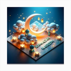 Ramadan Kareem Mubarak Greetings 16 Canvas Print