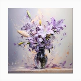 Delicate Dance of Lilac Dreams Canvas Print