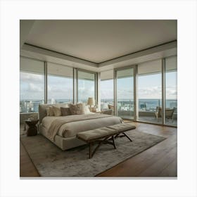 Miami Beach Bedroom Canvas Print