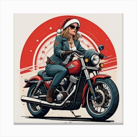 Harley-Davidson Girl Canvas Print
