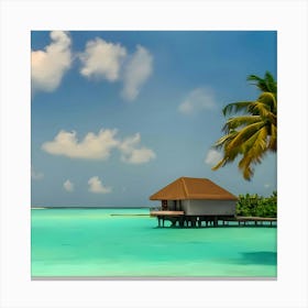 Maldives Island Chain Canvas Print