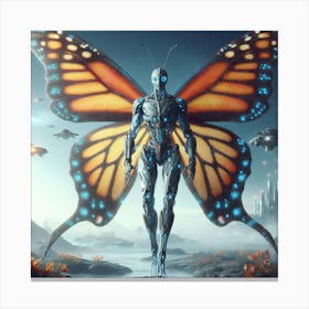 Butterfly With Wings Canvas Print