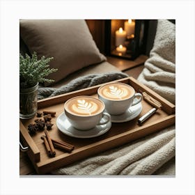 Coffee On A Tray 2 Canvas Print