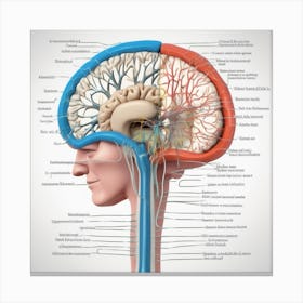 Brain Anatomy 9 Canvas Print