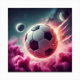 Soccer Ball In The Sky Canvas Print