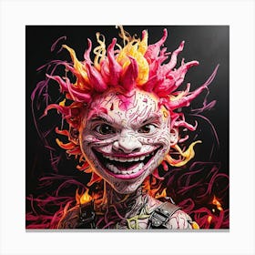 Face Of Fire Canvas Print