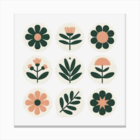 Vintage Florals Canvas Print