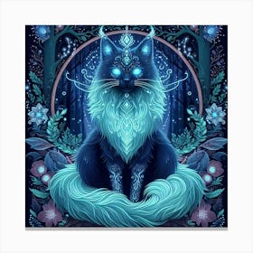 A mystical cat 2 Canvas Print